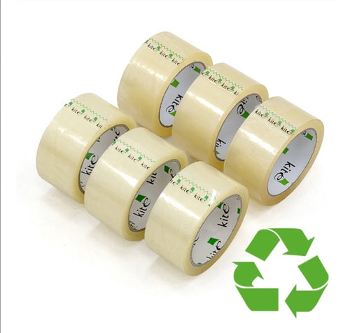 48mm packaging tape (core size 75mm) Retail pack of 6 - Clear