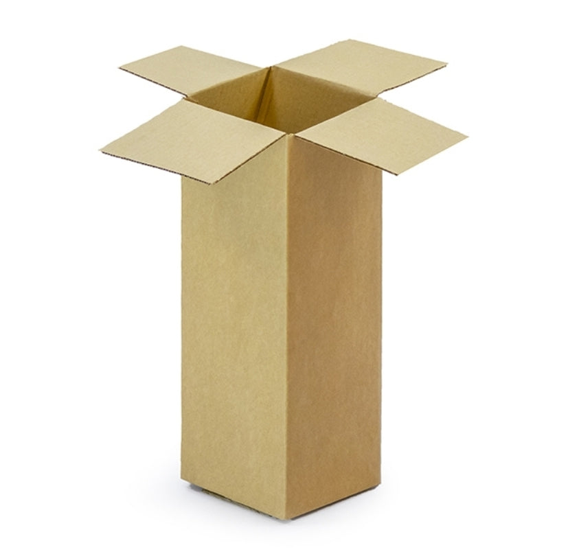 Single wall cardboard boxes 150x120x365 mm